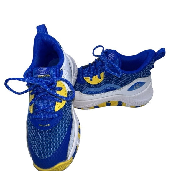 Under Armour Other - Steph Curry UA Kids Blue and Yellow Sneakers